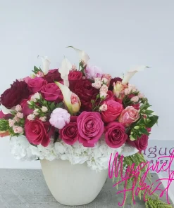 Spectacular Lady In Pink: A Stunning Floral Arrangement