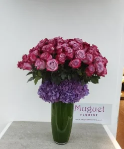 Deep Purple Elegance: A Floral Symphony in Rich Hues