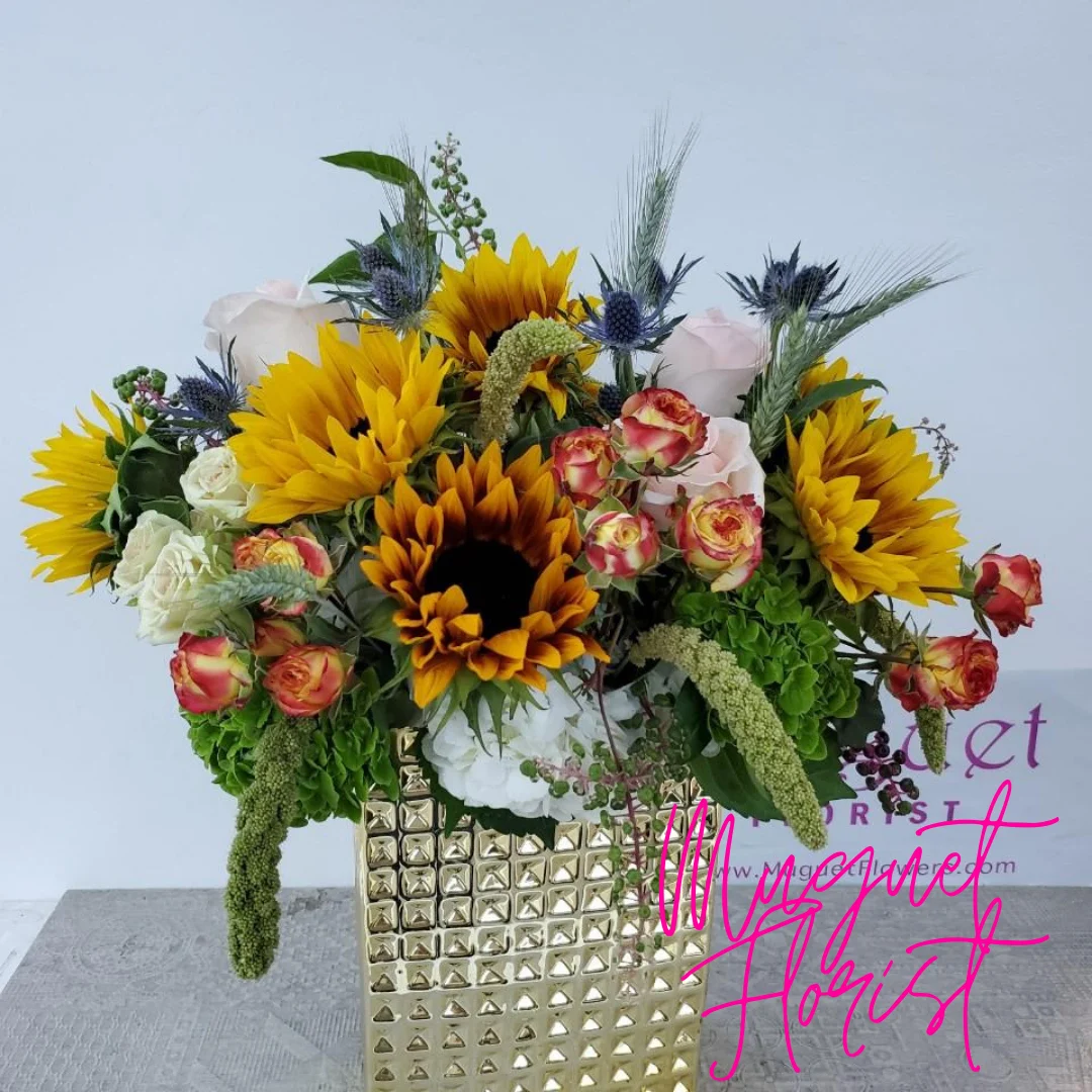 Sensational Golden Sun Bouquet