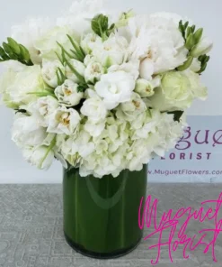 White Stars Arrangement: A Celestial Elegance in Blooms